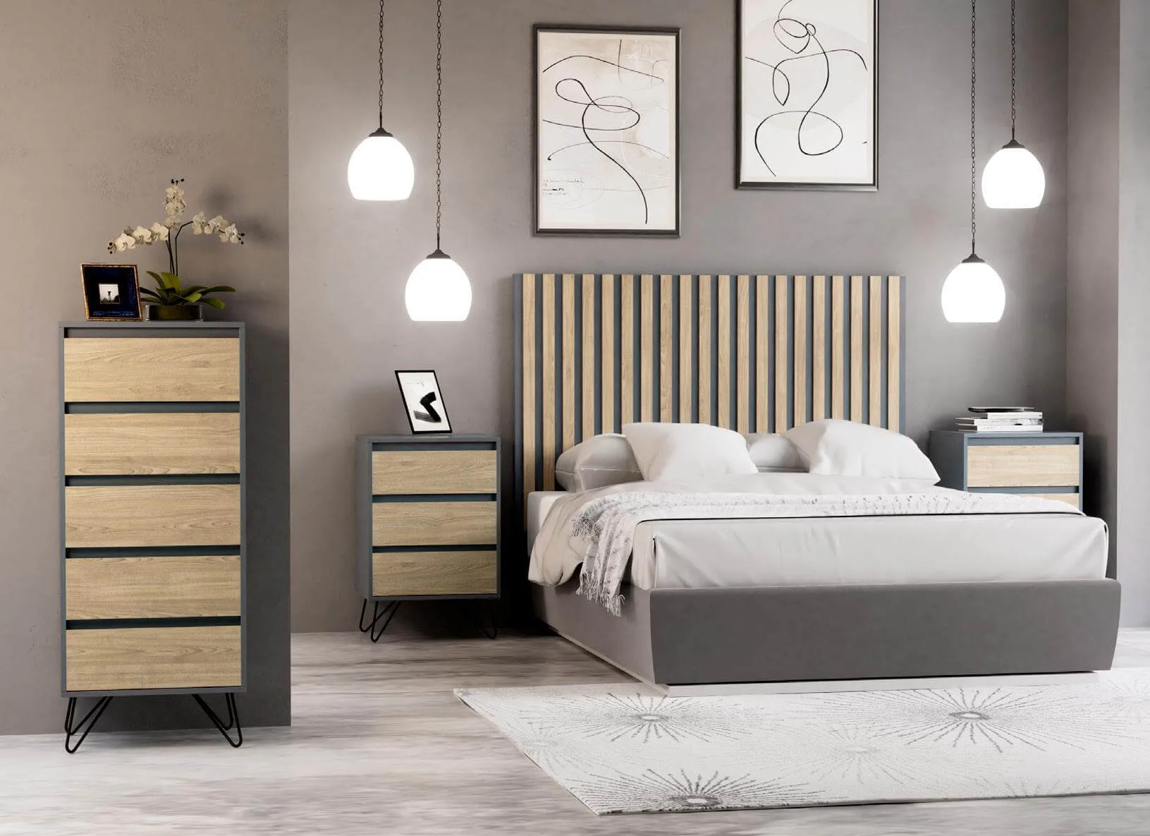 dormitorio-completo-dismuser-grafito-roble-pino