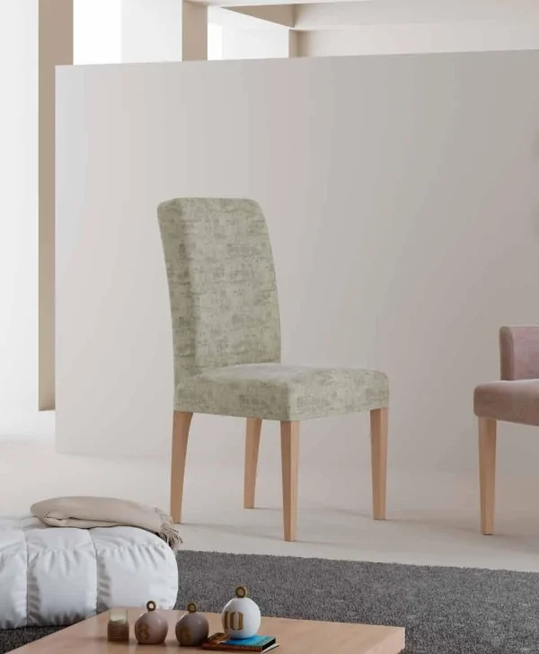 Silla 908 Tapizada en Madera de Haya