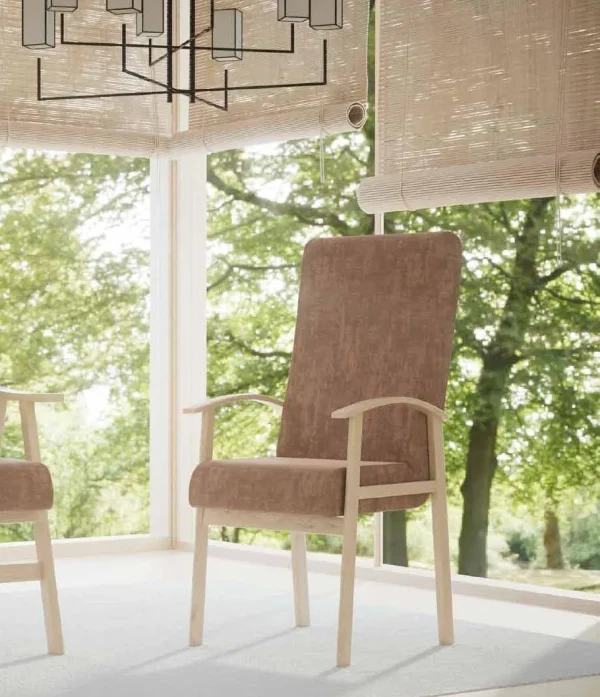 Sillón T-5 Tapizado en Madera de Haya